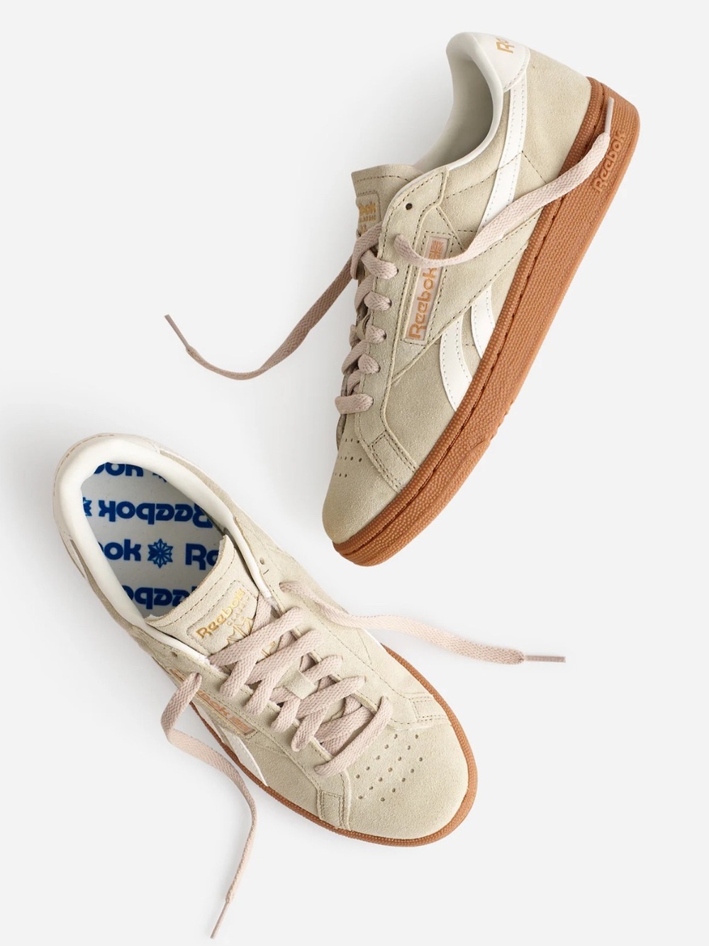Reebok Club C Grounds UK Suede Beige Chalk Gum 9.5